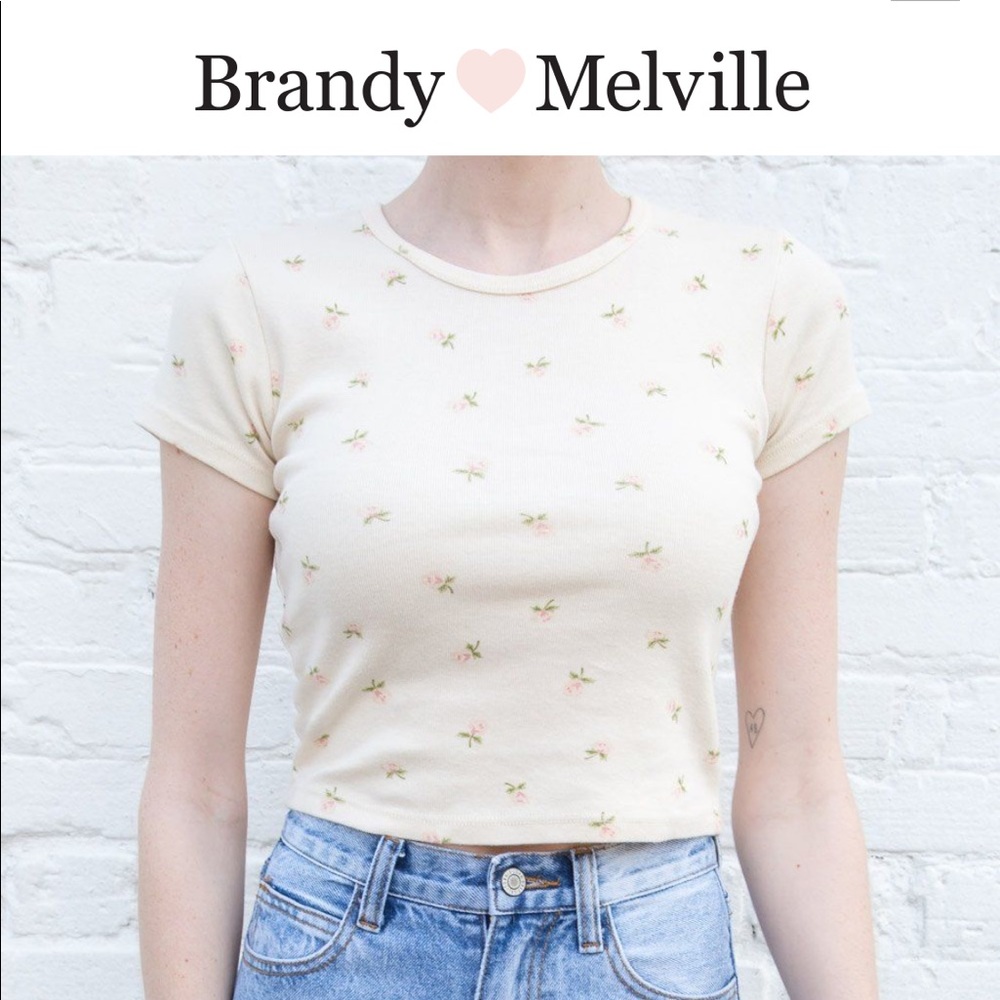 Brandy Melville Ashlyn Floral Top